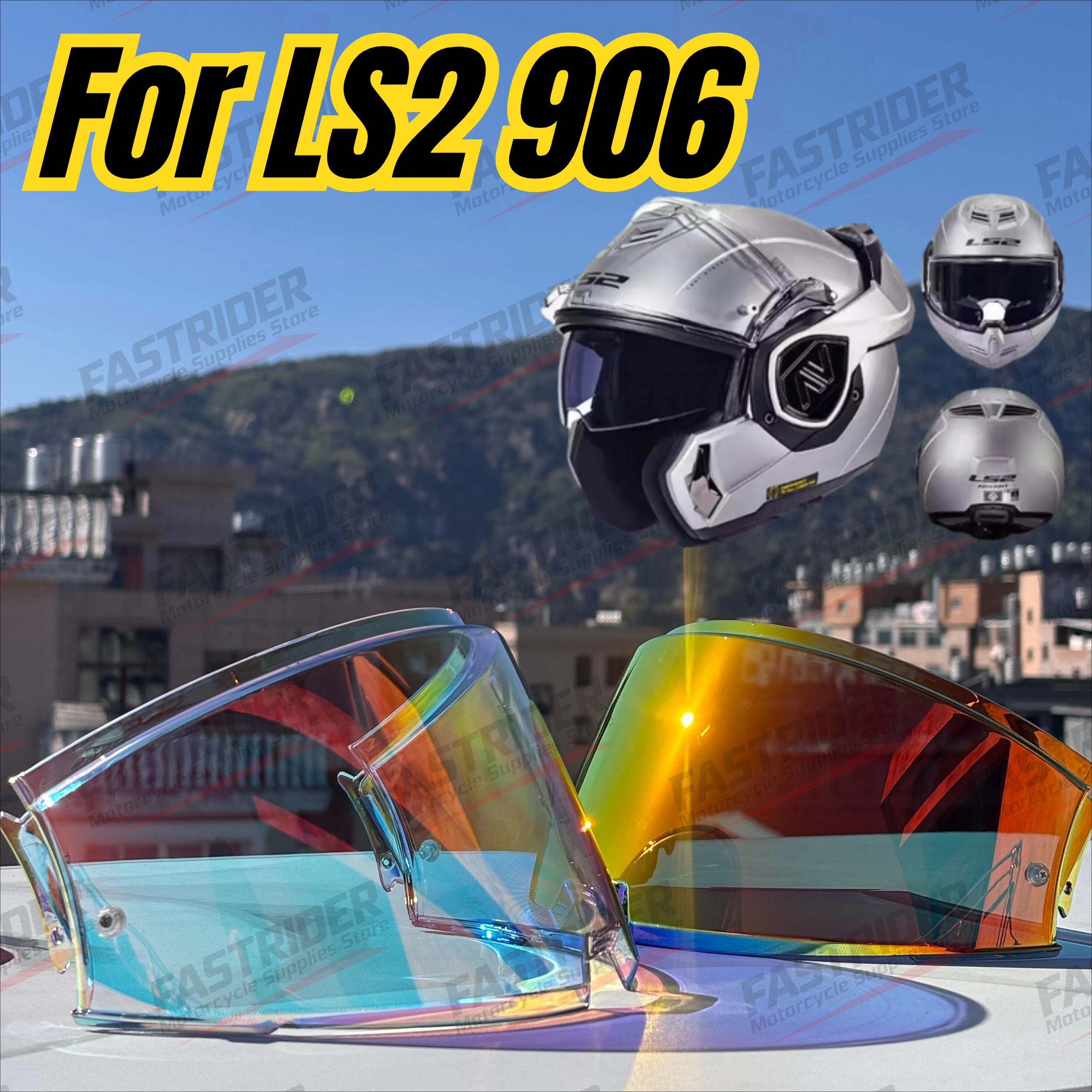 Adapt To LS2 FF906 Helmet Lens Peel-off Backflip Helmet Accessories Multi-color