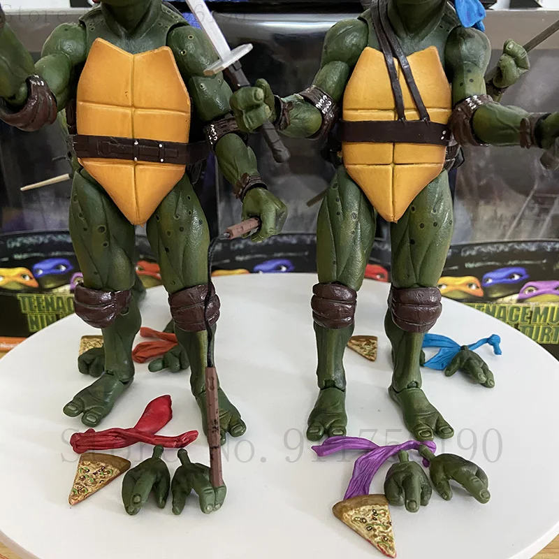 Film NECA Mutant Ninja Turtles Actionfigur Raphael Donatello Michelangelo Leonardo Shredder Krang Figuren Spielzeug – Detail 13