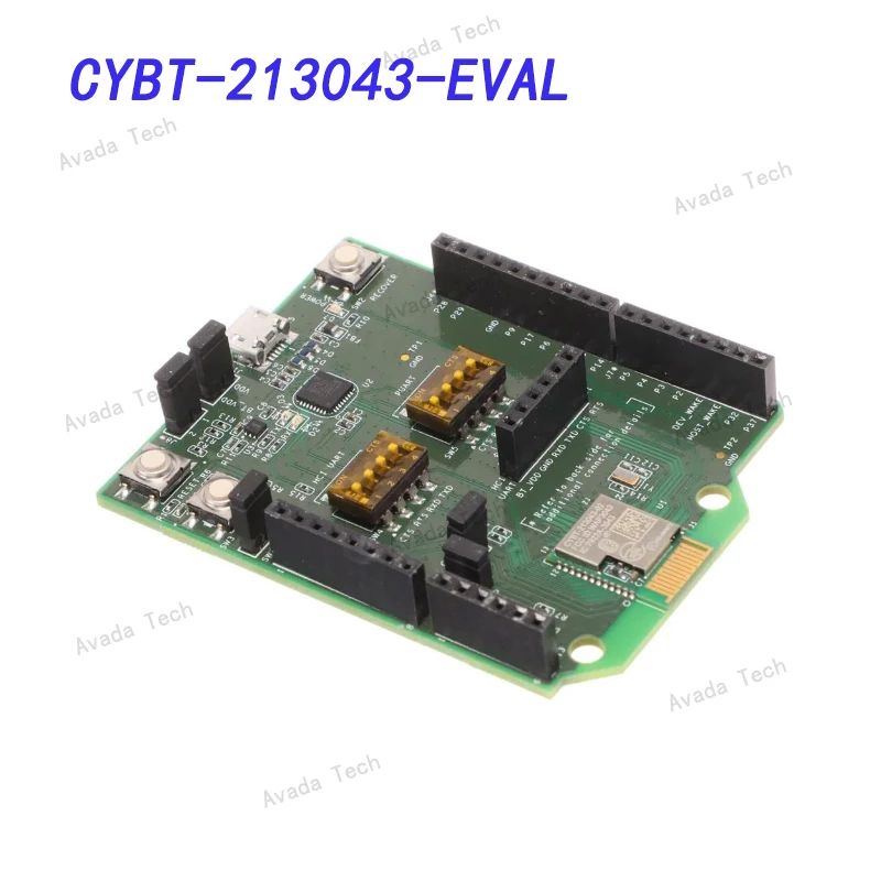 

CYBT-213043-EVAL EZ-BLE™ WICED CYBT-213043-02, CYW20819 Transceiver, Bluetooth 4.x Low Energy (BLE) 2.4GHz Evaluation Board