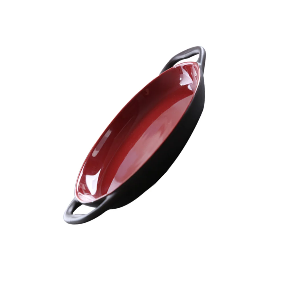 

Ceramic Pie Baking Dish Double Handle High Temperature Resistant Tray for Roasting Cheese Bakeware Marble Cheese Board