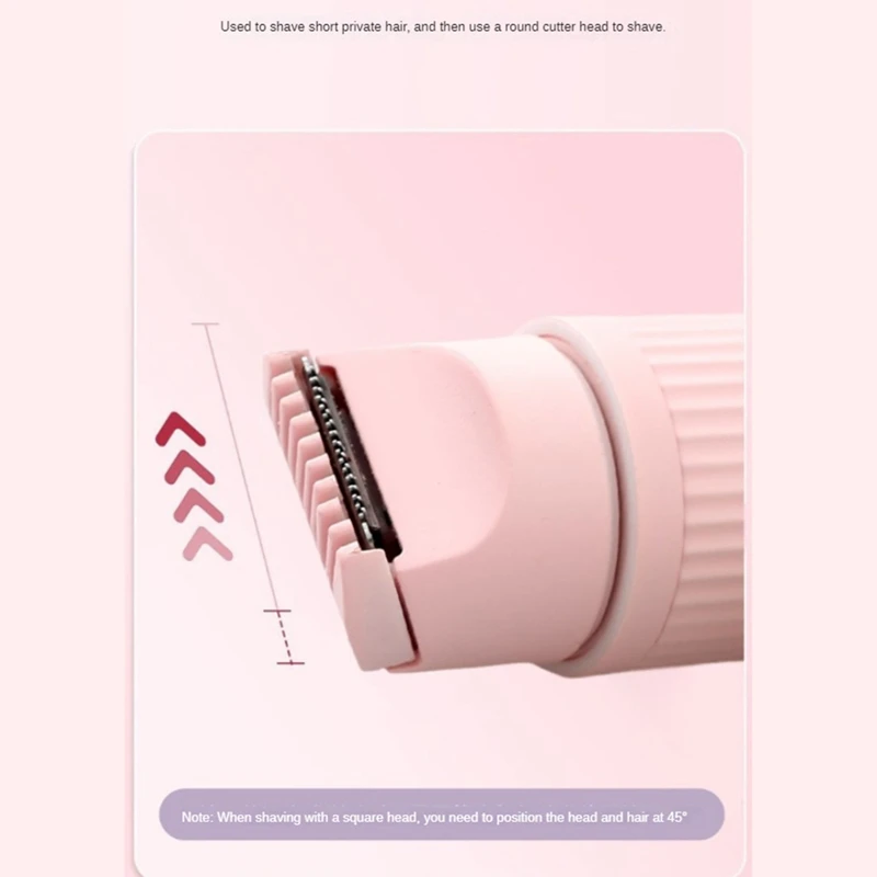 Bikini-Trimmer und Rasierer für Frauen 2-in-1-Haaren tfernung für nasse/trockene elektrische Körper haars ch neider