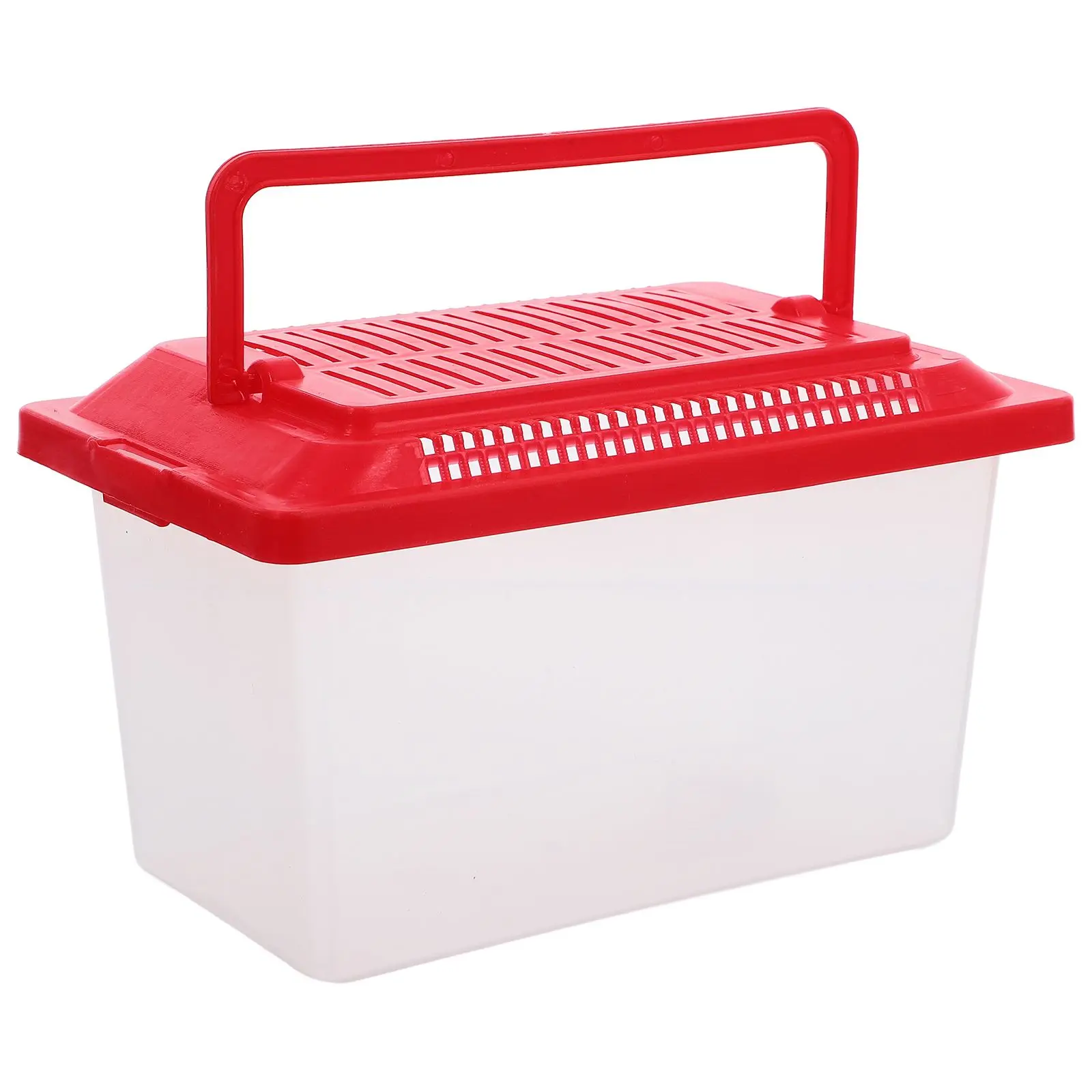 

Pet Transport Box Fish Container Tank with Handle Breeding Cage Hamster for Kids Travel Aquarium