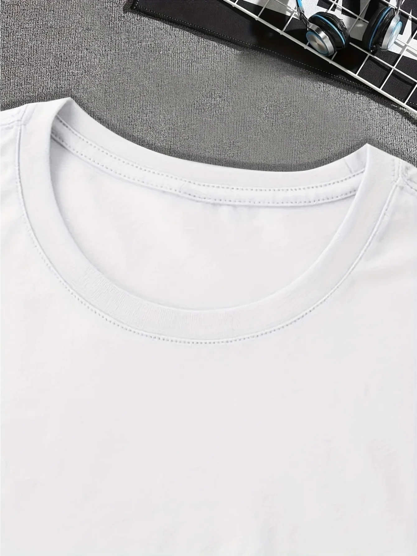 تي شيرت رجالي مثير للاهتمام بنمط اختبار الذكاء مطبوع، تي شيرت برسومات للرجال في ملابس الصيف #3