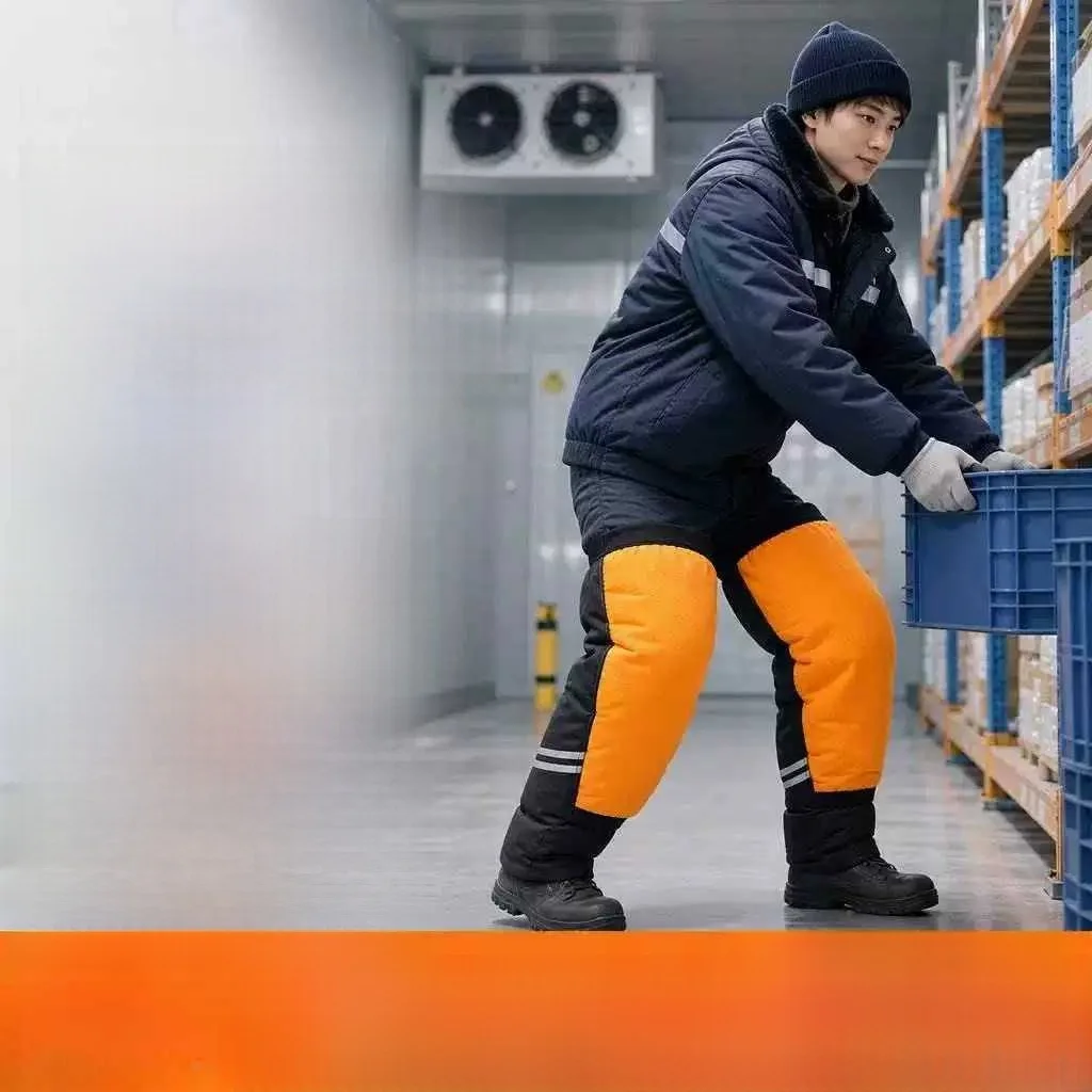 厚手の綿膝パッド冷蔵倉庫特殊用途暖かい上着防水電気自動車女性冬綿レッグガード