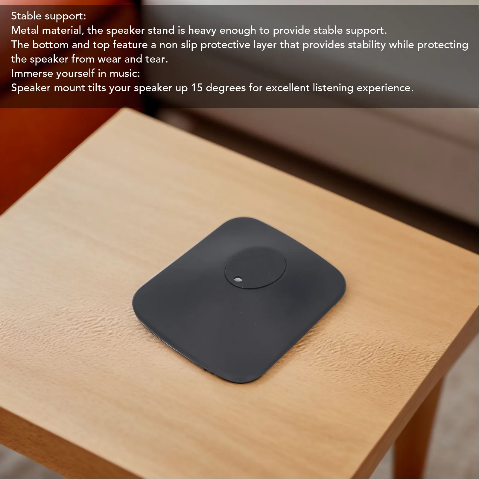 Speaker Stand Metal Non Slip Vibration Reduction Desktop Mount Holder for KEF LSX II Wireless HiFi Speaker