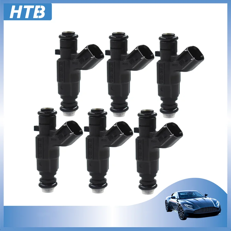 6PCS Car Fuel Injector 0280156131 12571159 Fit For Buick LaCrosse Cadillac CTS SRX STS 3.6L V6 LY7 2004-2008 Car Accessories