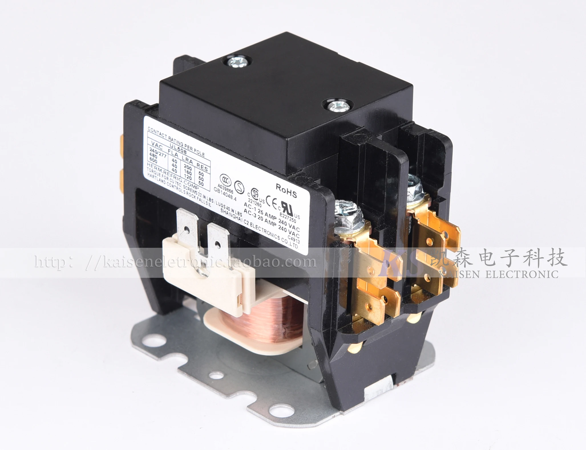 Replace CJX9B-25S XMCK-302 NCK5-32/2 air conditioner bipolar AC contactor with high quality