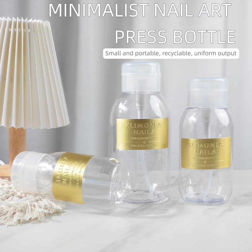 

150/200/230/300/500ml Empty Press Pump Dispenser Makeup Remove Nail Polish Remover Professional Manicure Makeup Remover Tools