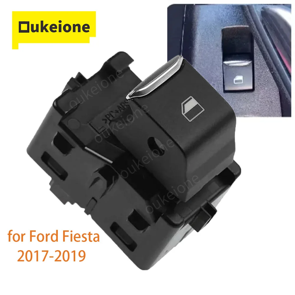 For Ford Fiesta 2017 2018 2019 Electric Power Window Control Switch Single Button H1BT-14529-AA H1BT14529AA Car Accessories
