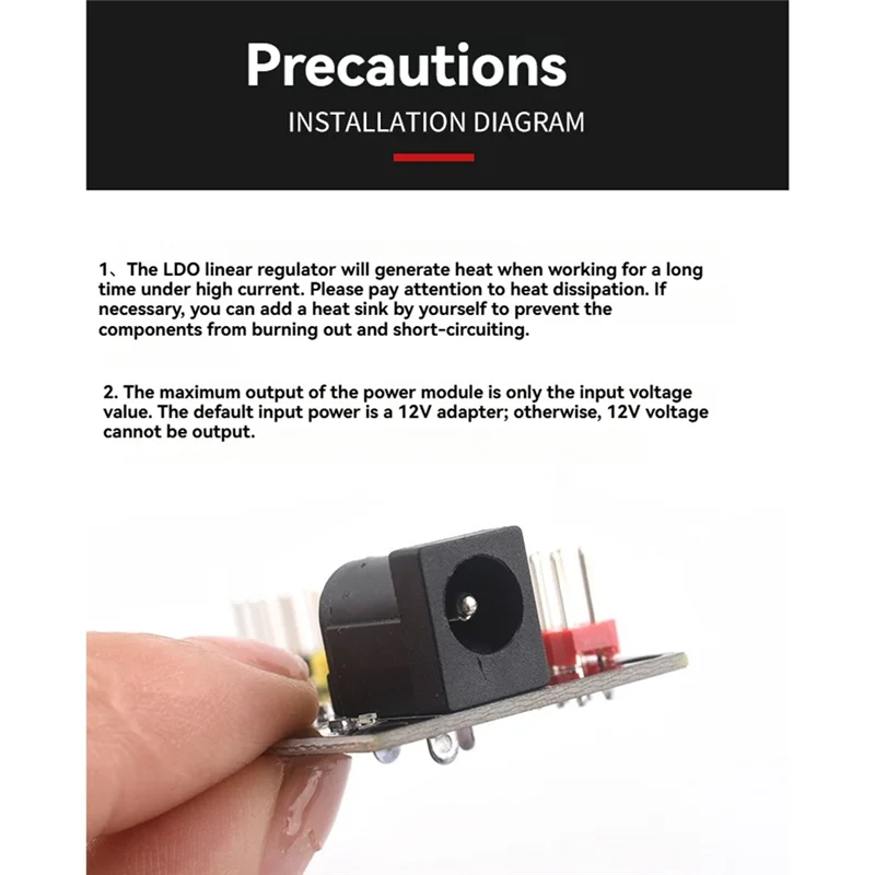 【NOVO】 Módulo de fonte de alimentação conversor de tensão multi-saída DC-DC12V para 3.3V 5V 12V para projetos eletrônicos