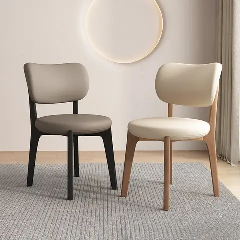 Nordic Solid Wood Dining Chair Home Restaurant Hotel Back Chair Modern Simple Dining Table Chair Stool