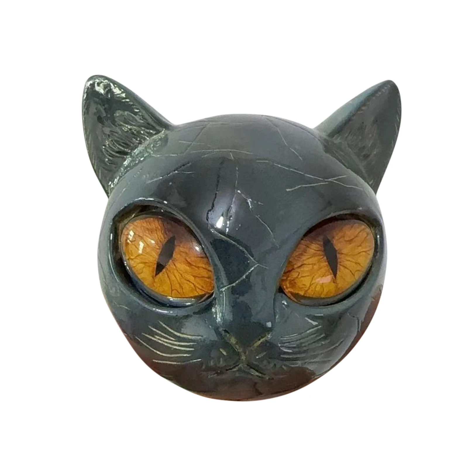 حار! منحوتة فاخرة للقطط السوداء، ديكور منزلي أنيق وقطعة فنية جاهزة للهدايا، هدايا لمحبي القطط والنساء والرجال
