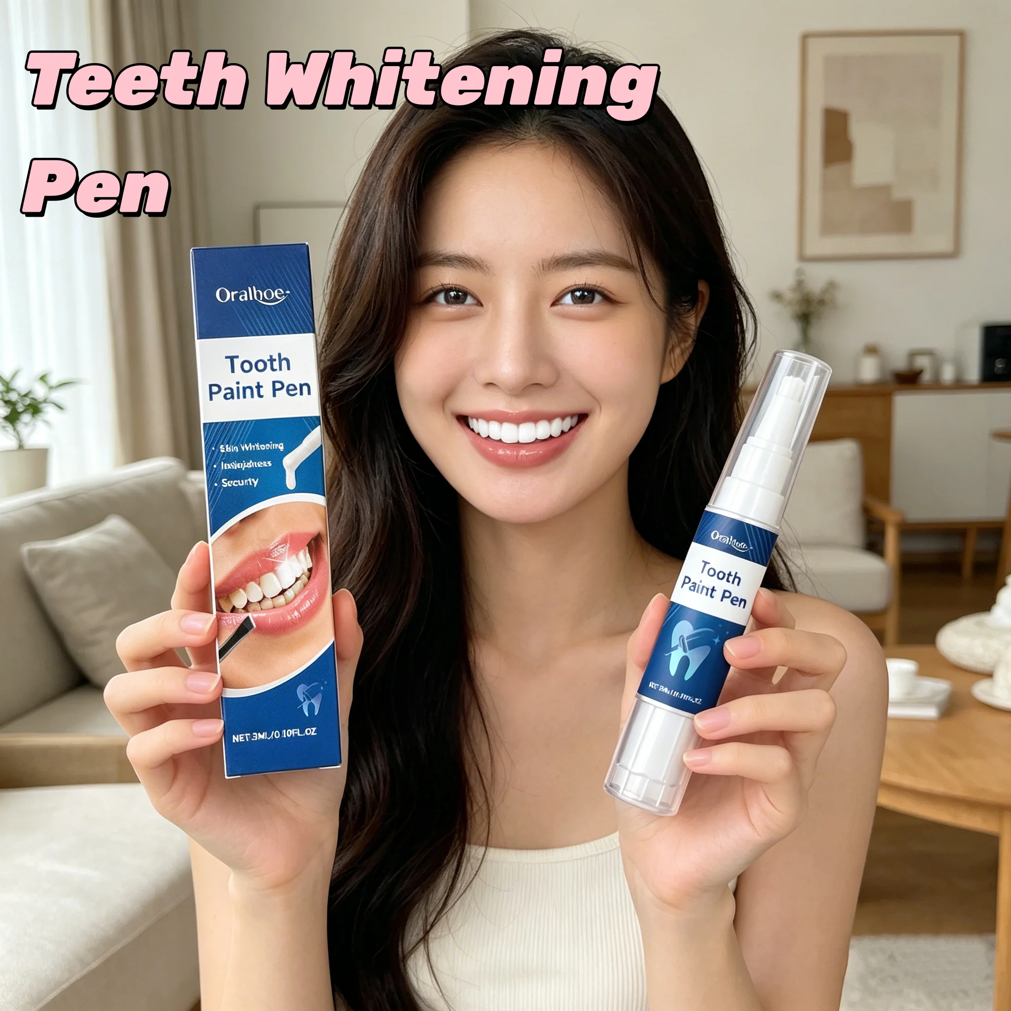 ORALHOE Teeth Whiten Pen Fresh Breath Remove Bad Breath Improve Tooth Yellowing Brighten Shine Care for Gums Tooth Nourish Paint