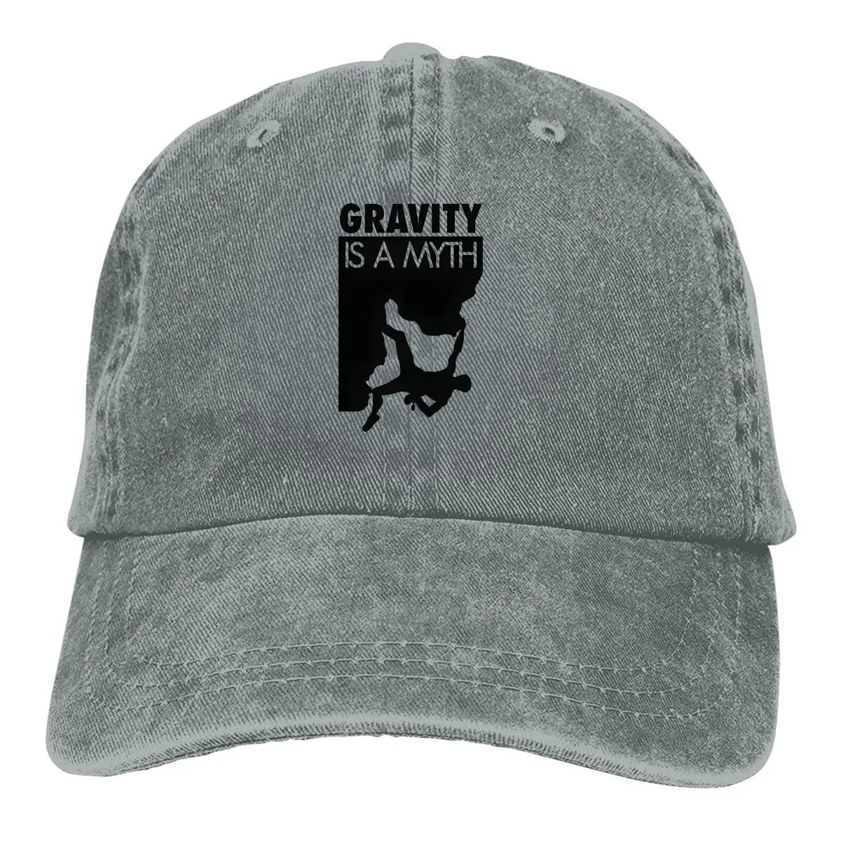 Summer Cap Sun Visor Gravity Is A Myth Hip Hop Caps Mountain Climber Cowboy Hat Peaked Trucker Dad Hats