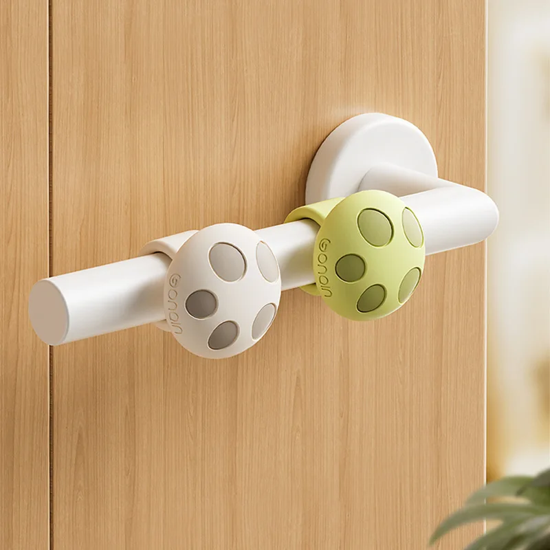 Silicone Door Handle Anti-Collision Pads, Self-Adhesive Door Stopper Buffer Wall Protectors, Quiet Anti-Scratch Door Catchers