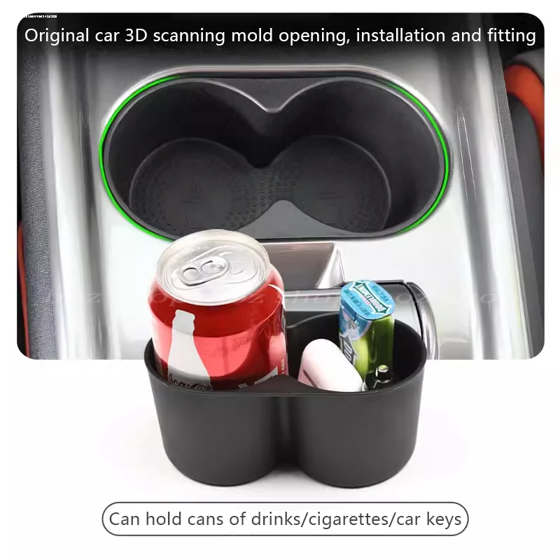 Car Central Control Front Row Water Cup Holder For BYD Dolphin Automotive Modified Beverage Cups Cover Limiter Auto Accessories