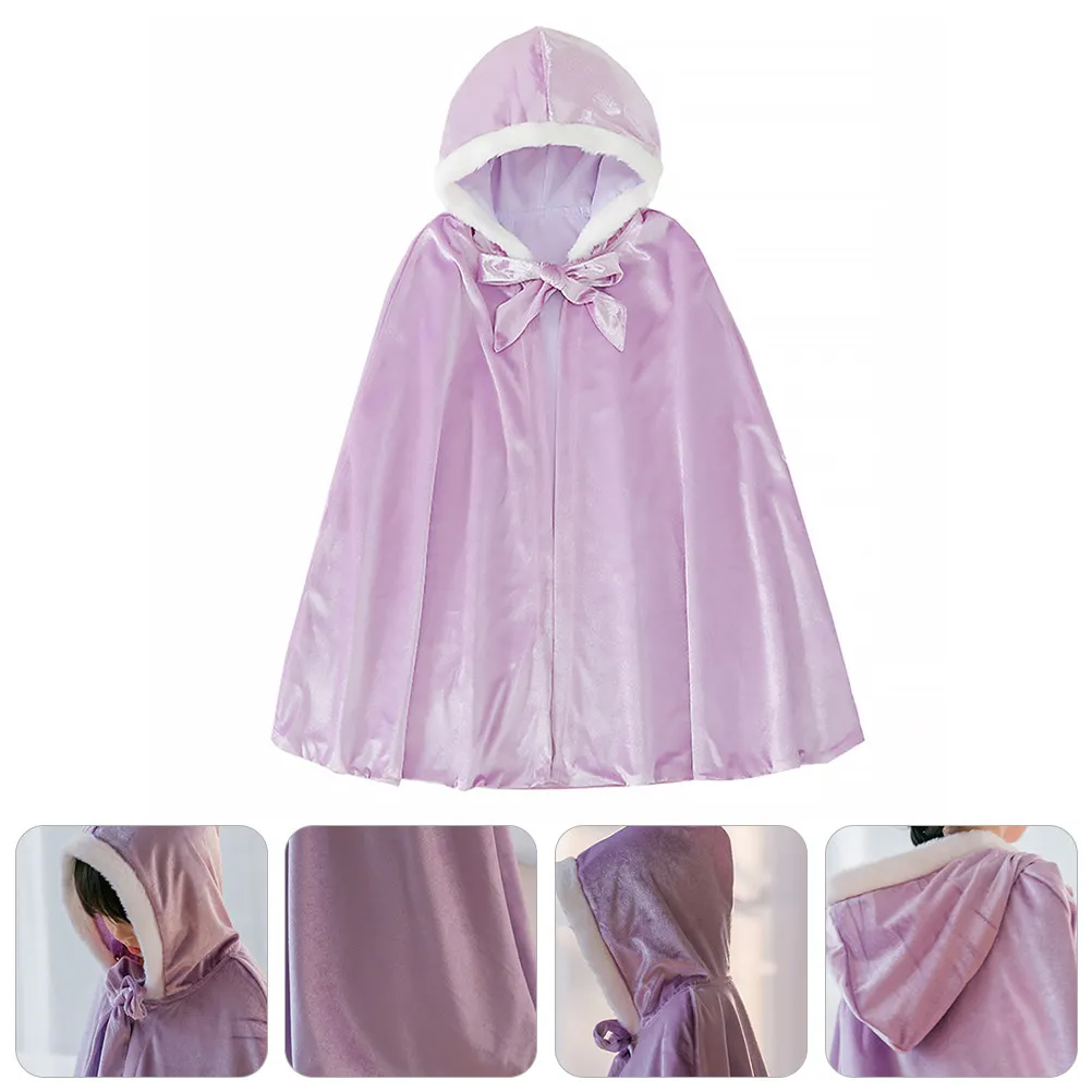 1Pcs Premium Kids Cloak for Children Costume Party Dress Up Halloween Role Play Masquerade Performance Christmas Cape Cosplay