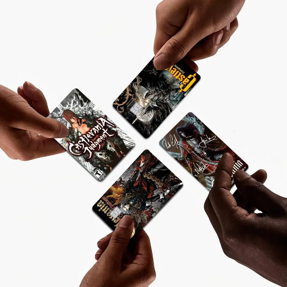 

Castlevania Anime Game 2024 Anime Cartoon Skin Stickers Film Tape Case For Big Credit Debit Card Front Side