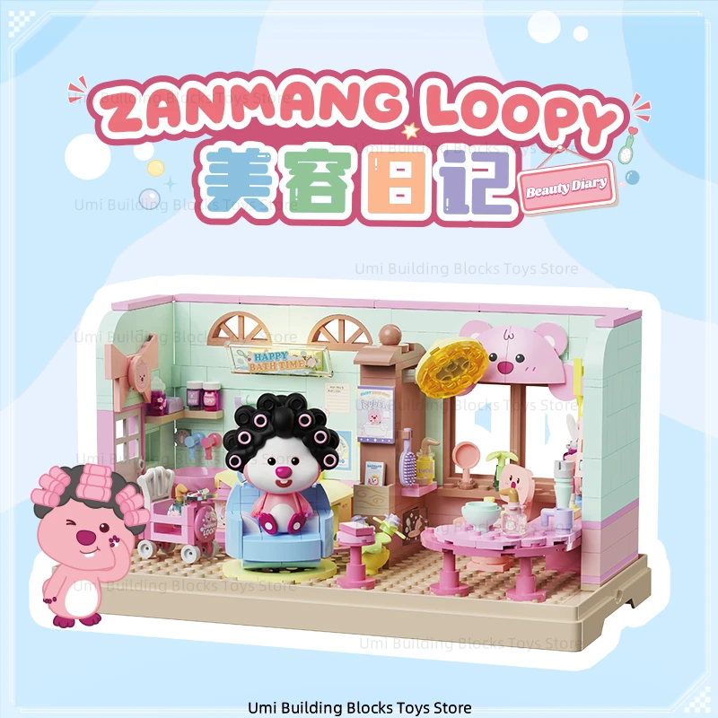 ZANMANG LOOPY Série de vida fofa surpresa cozinha beleza diário brinquedos periféricos modelo decoração de mesa presente de feriado para crianças