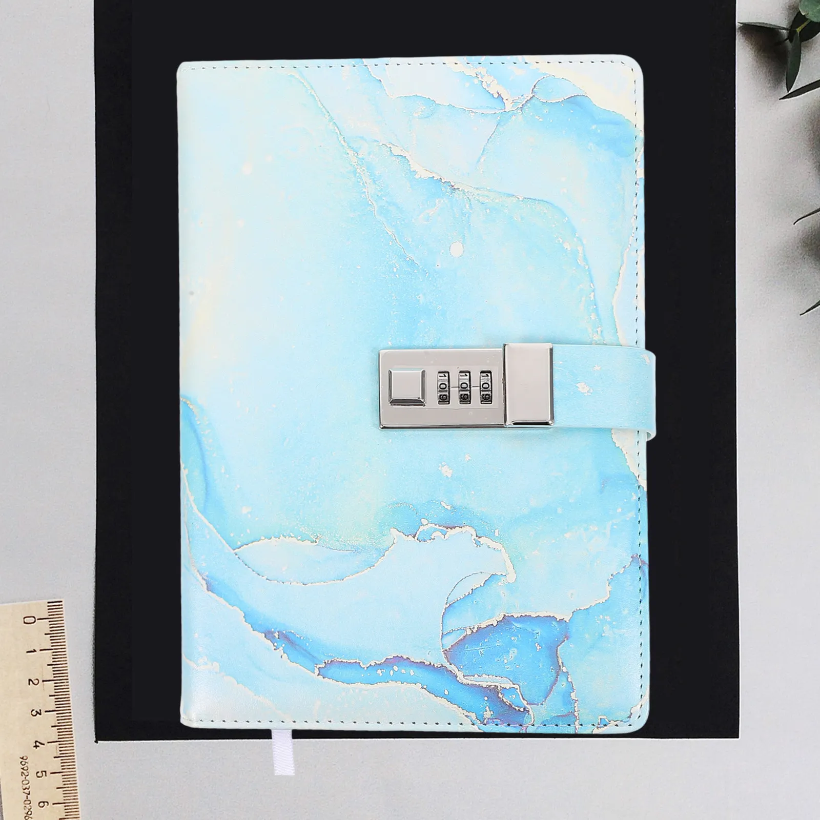 diary-notebook-password-lock-creative-small-notepad-locking-journal-secure-personal-planner-elegant-marble-pattern-notebook