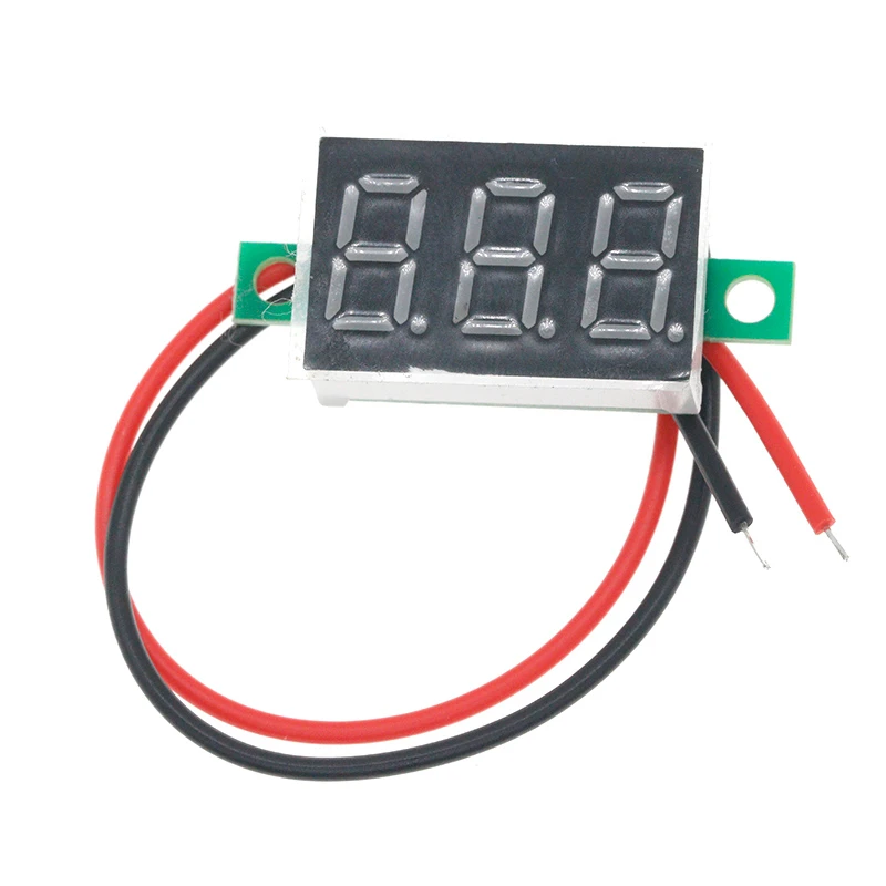 0.36 Inci 0.36 Inci DC 4.7-32V 3 Digit Display Voltmeter Mini LED Digital Panel Volt Tegangan Meter instrumen Merah/Biru/Gree