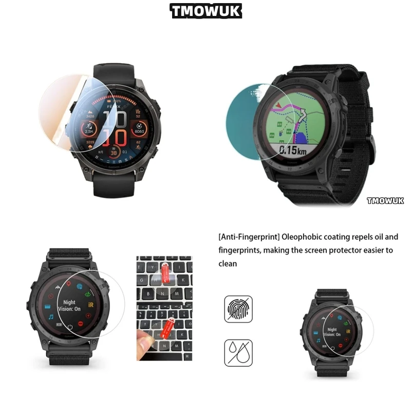 

For Garmin Tactix 7 Pro Tactix7 AMOLED Tactix 8 51mm Tactix8 47mm Tempered Glass Film With HD Clear Protection