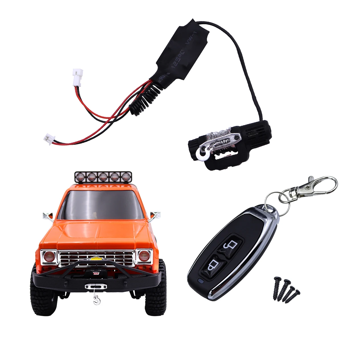 Winch Wireless Remote Controller With Battery For 1:24 FMS FCX24 K5 RC Crawler Car 1/24 Scale FMS-K5 Winch Upgrade Parts