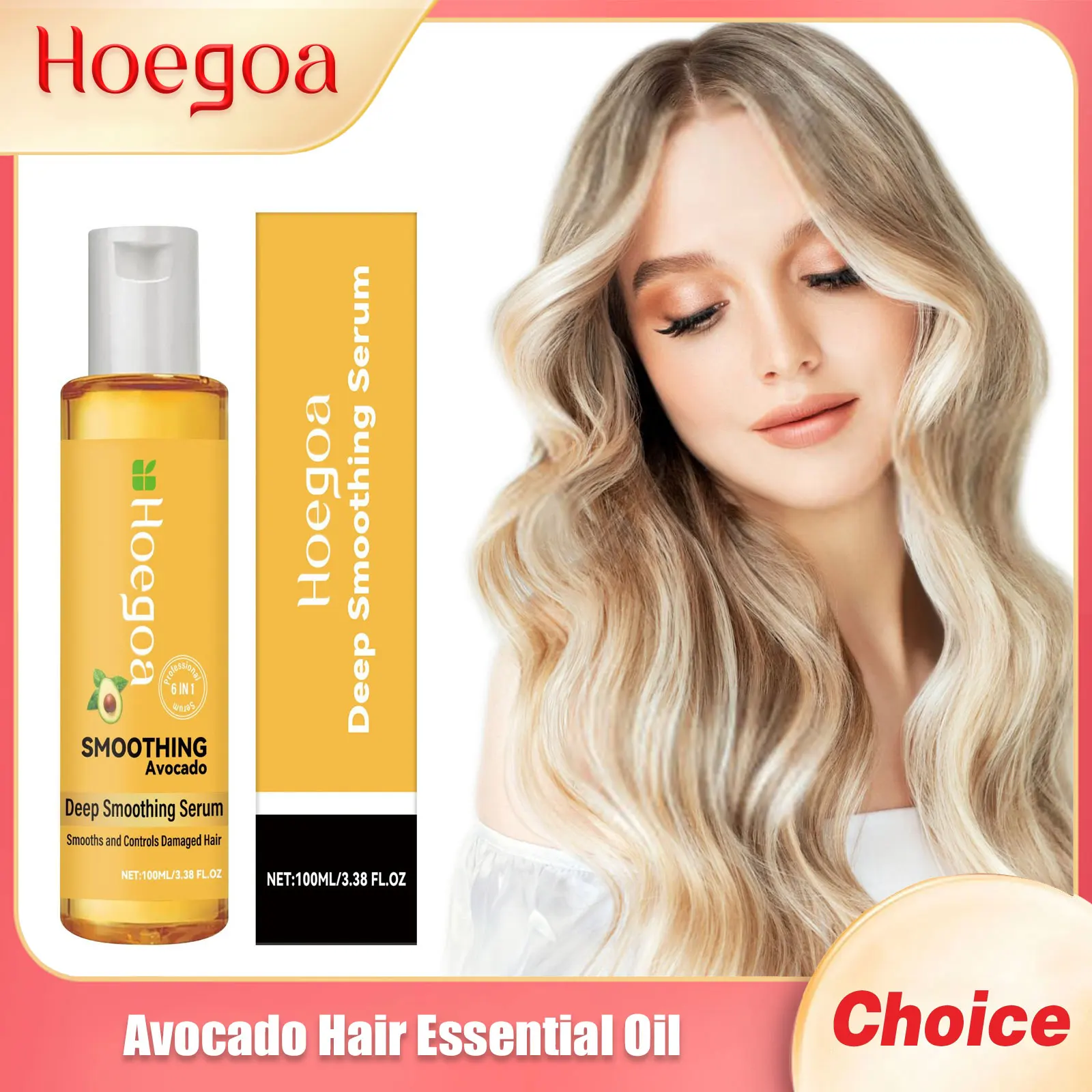 

Avocado Hair Essential Oil Massage Scalp Reducing Loss Prevent Baldness Repair Damage Nourishing Regrow Vitamin Hair Care Serum