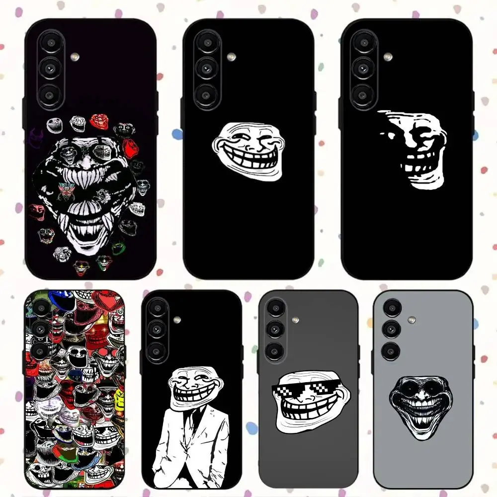 

Trollfaces Comics Memes Phone Case For Samsung S24,S21,S22,S23,S30,Ultra,S20,Plus,Fe,Lite,Note,10,9,5G Black Soft Cover