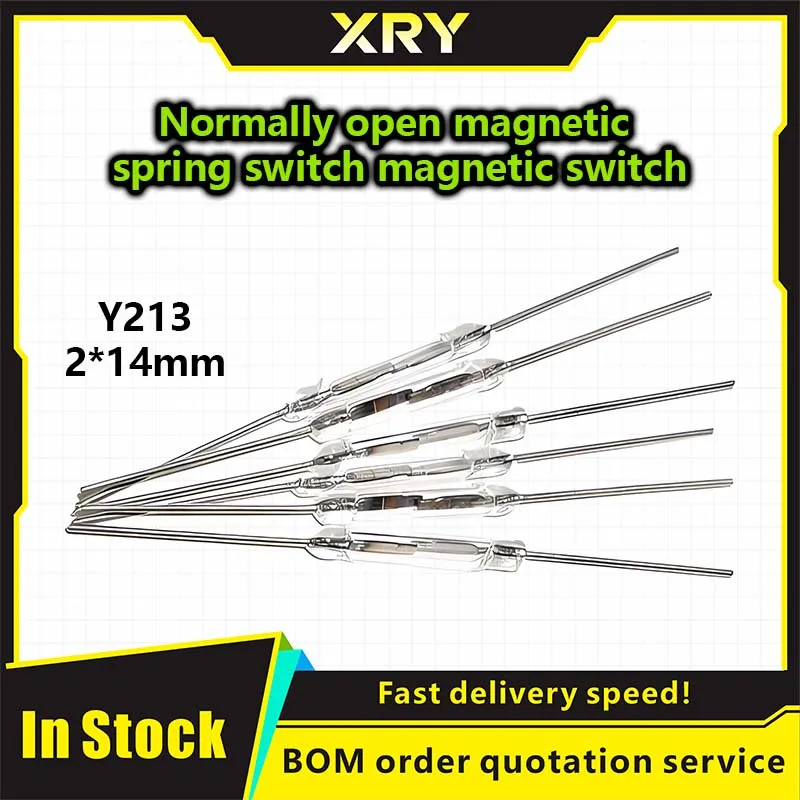 10pcs N/O Reed switch Magnetic Switch 2 * 14mm Normally Open Magnetic Induction switch For Arduino MKA14103  MKA10110