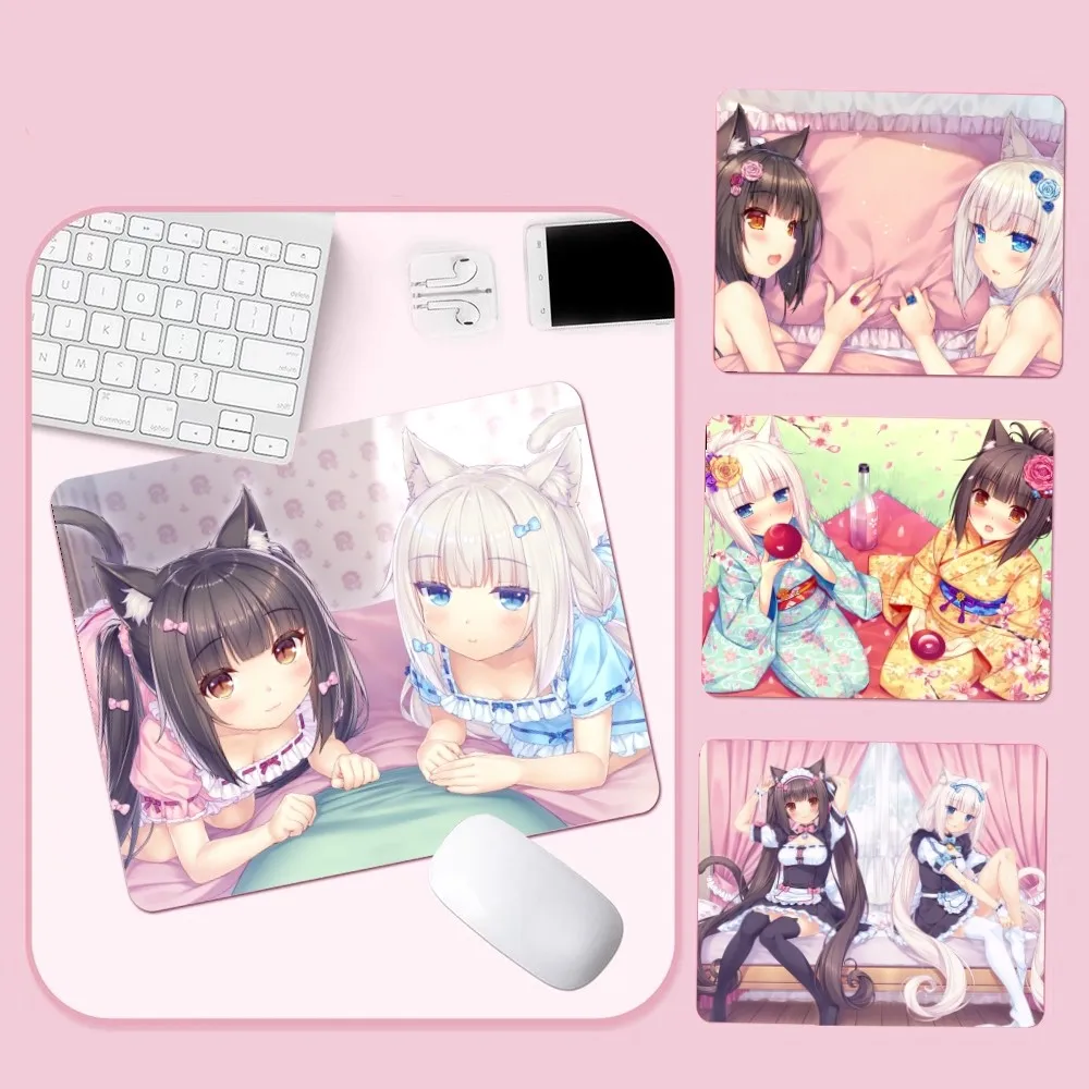 Anime Nekopara Chocola Vanilla Cute Girl Animation Office Computer Desk Mat Table Keyboard  Mouse Pad Laptop Cushion Play Mats