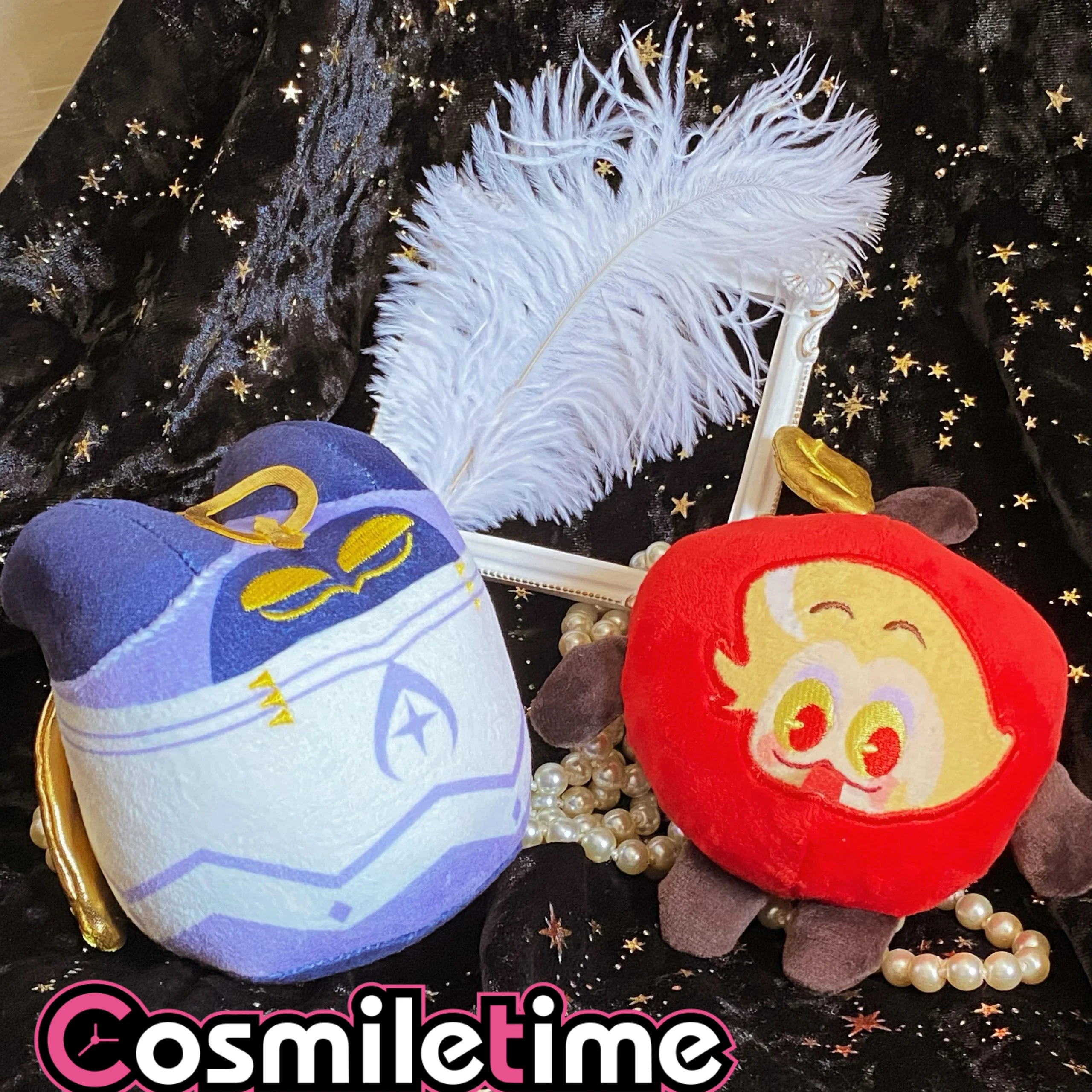 Anime Character 8cm Adam Plush Doll Lucifer Plush Keychain Cute Soft Stuffed Doll Pendant Decor Fans Collection Gift YZ