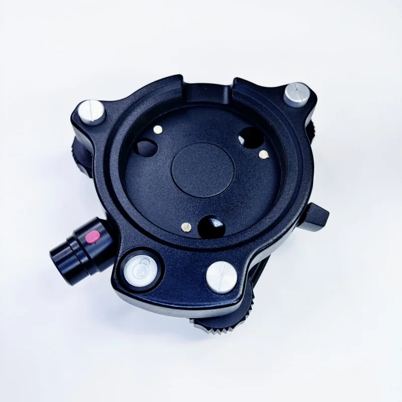Black Tribrach With Laser Adjustable Plummet For Total station Level Adapter Base GPS Mounting Surveying