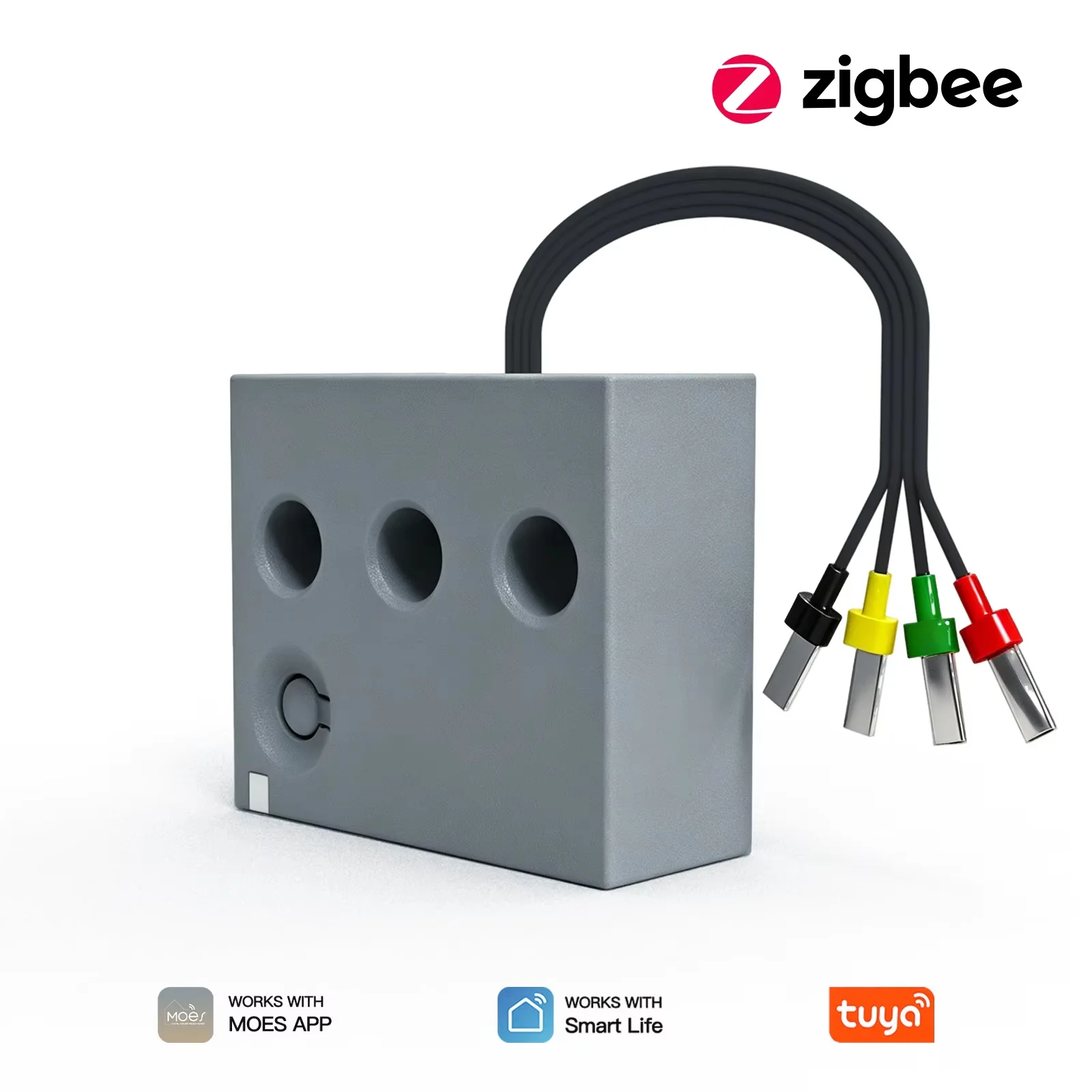 63A Measure 3-Phase Smart Power Metering Module MOES Tuya Zigbee Electricity Consumption Monitor Built-in Current Transformer