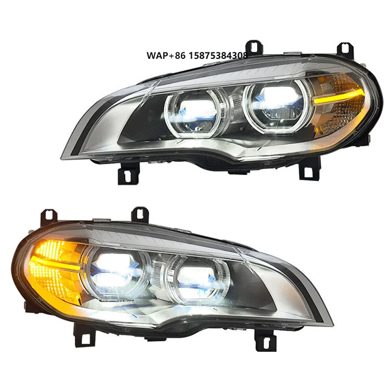 

Оптовая продажа светодиодных передних фонарей в сборе с динамическими указателями поворота для фар X5 E70 2007-2013