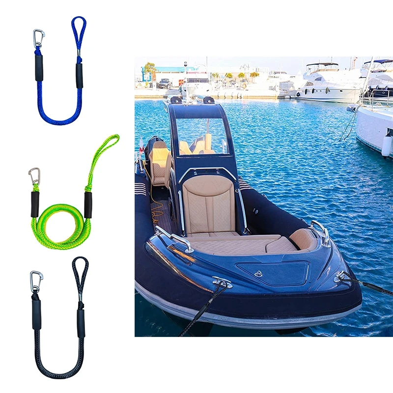 

1/2 шт., эластичные мотузки для причала, банджи-шнуры, амортизирующие стяжки для каяка, аксессуары для водных каяков, аксессуары для лодок