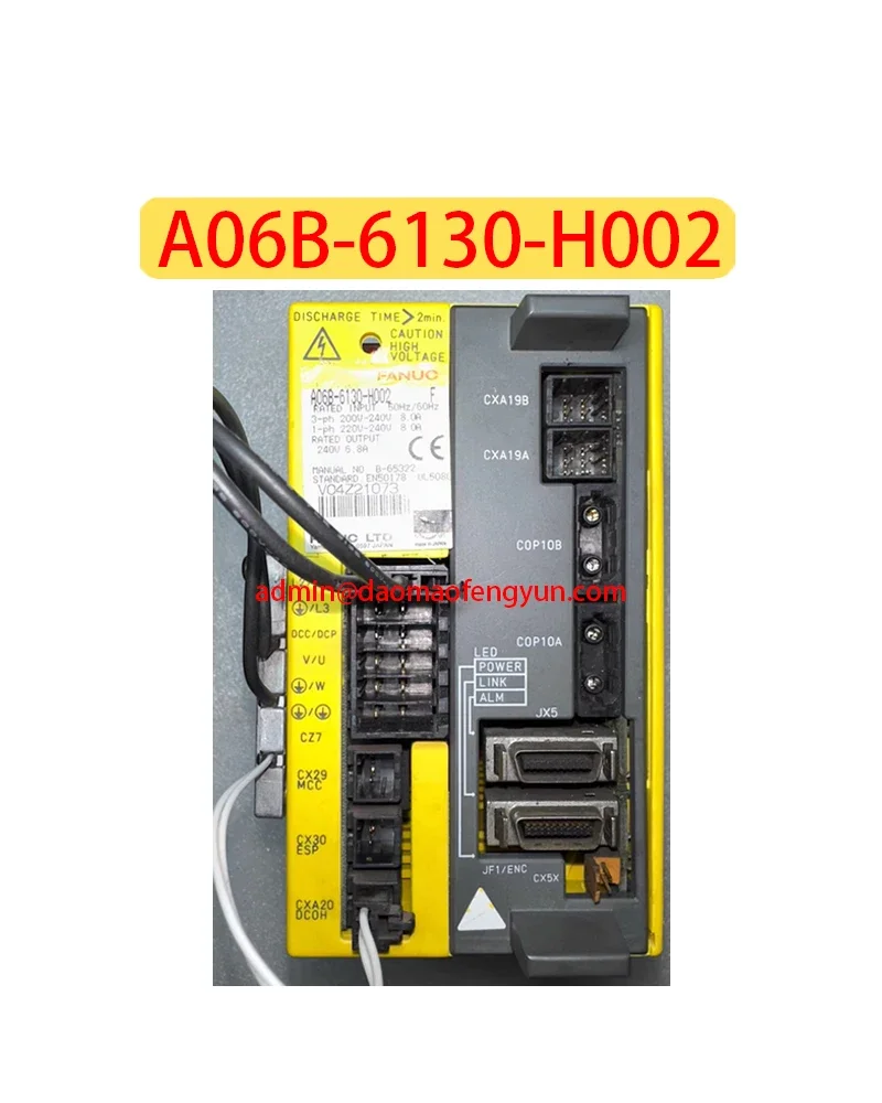 

A06B-6130-H002 Second hand Drive A06B 6130 H002，Fast shipping，The shipment will be arranged after passing the test