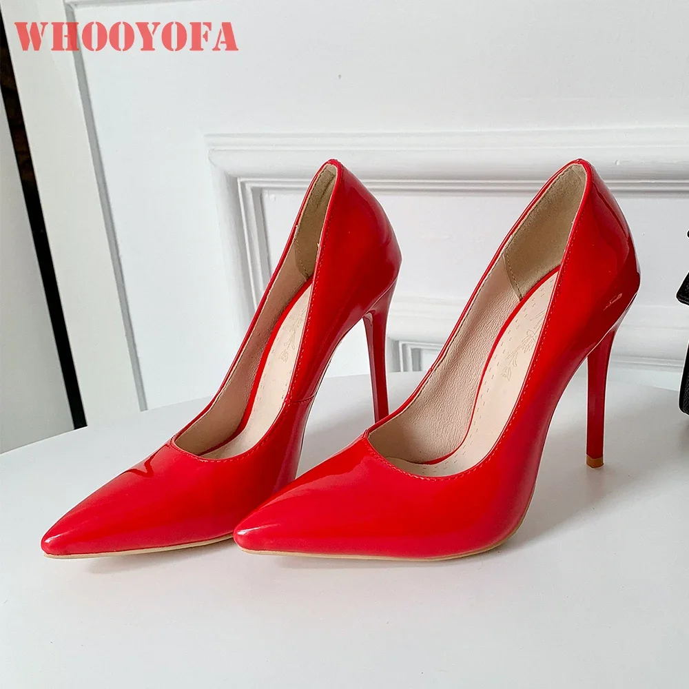 2026 New Spring Glamour Red Green Women Wedding Pumps High Heels Bridals Lady Party Shoes Plus Small Big Size 11 32 44 46 48