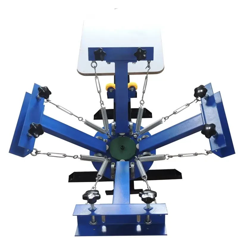 NS401-S Screen Printers 4 Color 1 Station Textile Printing Machinery Silk Screening Machine for T-shirt Cloth Printing