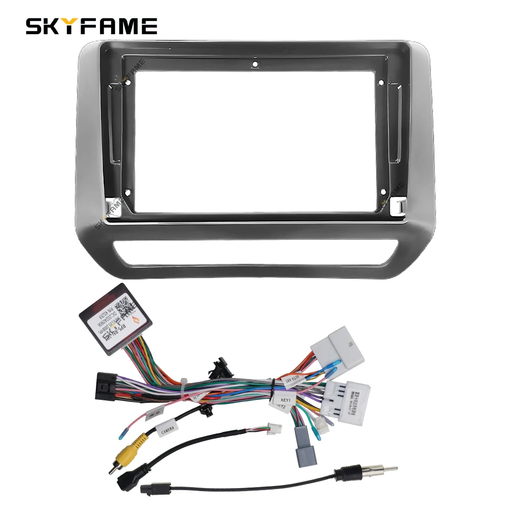 SKYFAME Car Frame Fascia Adapter Canbus Box Android Radio Dash Fitting Panel Kit For Nissan Magnite