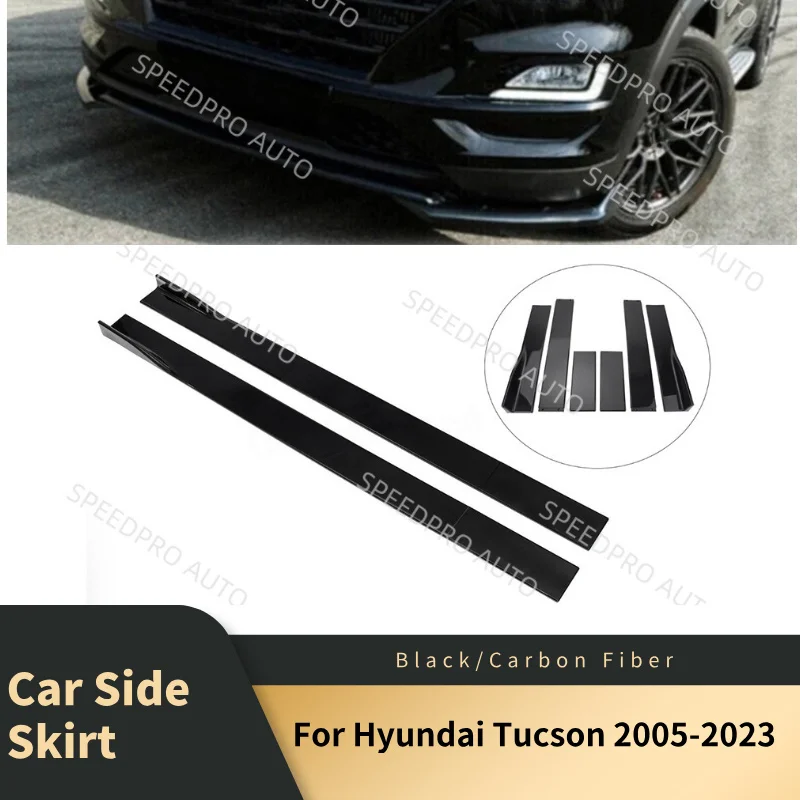 Car Side Skirts For H-yundai Tucson 2005-2023 78.7'' Extension Lower Splitter Panel Diffuser Body kit Styling Exterior Parts