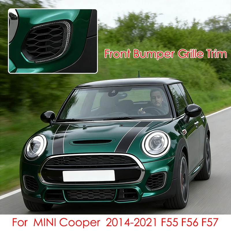 

ABS Plastic Canards Stick On Style Type Cover Front Bumper Extenstion Decoration Parts 2014-2021 For Mini Cooper JCW F55 F56 F57