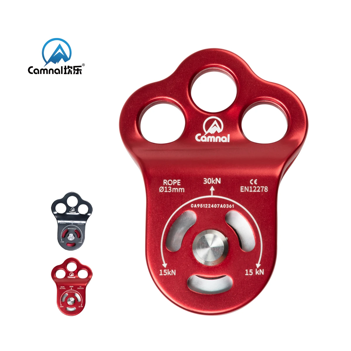 

Outdoor Fixed Pulley with Monolithic Sideplate Climbing Pulley for Survival Systems High Altitude Traverse & Load Transport
