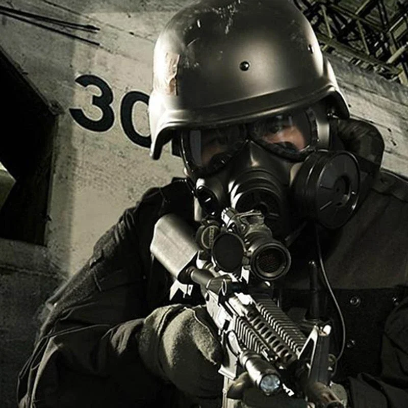 Tactical Head Masks M04 Dummy Skull Full Face Gas Mask With Fan Airsoft Paintball Shooting Wargame Cosplay Protection