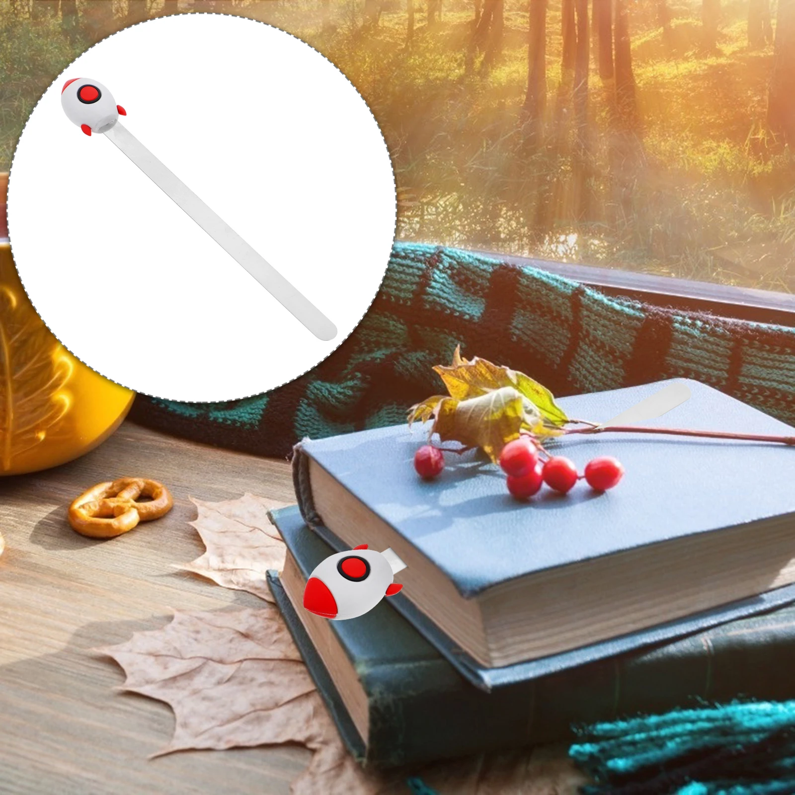 

2 Pcs Astronaut Rocket Bookmarks 3D Cartoon Metal Student Gifts Long Page Markers Stationery Reading Accessories