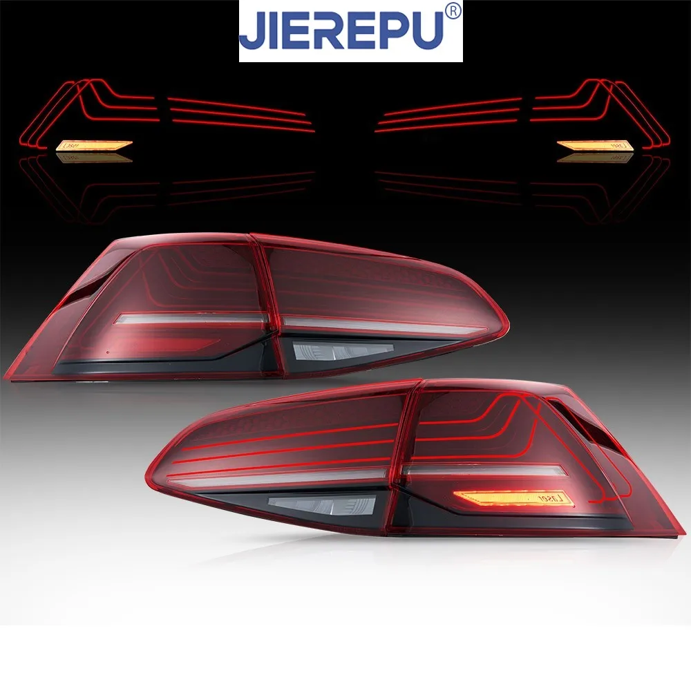 

1Pair LED Tail Lights Assembly For 2014-2019 VW Golf 7 MK7 GTI MK7.5 RED Rear Lamp w/Animation Auto Headlights Accessories