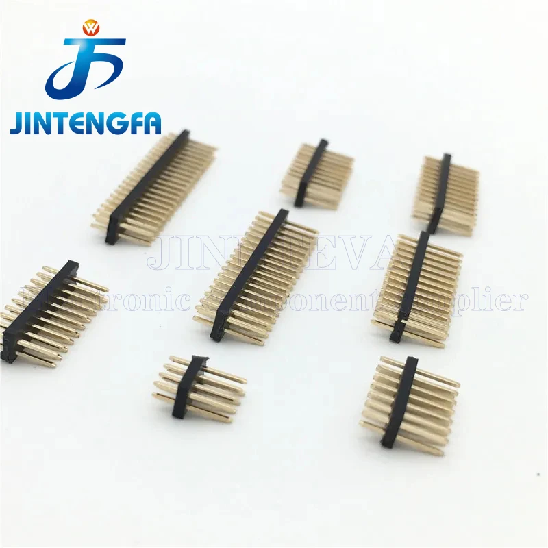 20PCS 2*3-40P 1.27mm Double row Male PCB Board Pin Header Connector Strip Pinheader 3/4/5/6/7/8/10/12/15p 20p 25p 30p 40p 50Pin