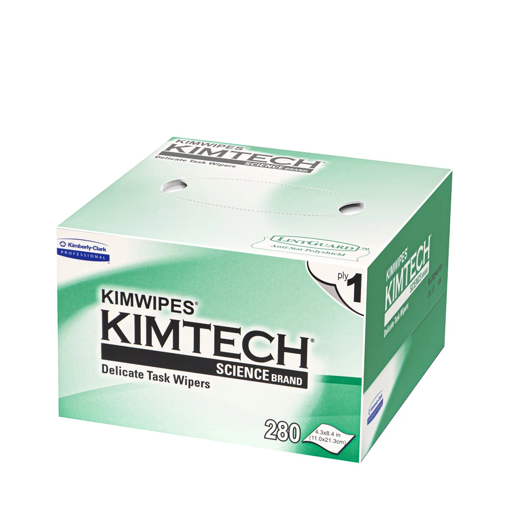 KIMTECH 광섬유 청소 먼지가 없는 종이 광섬유 클리너 다목적용 광섬유 클리닝 와이프 박스