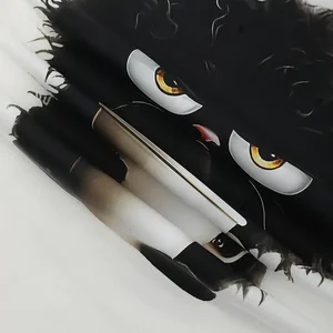 Women's Top of short collar, 3D cartoon, casual fashion, loose and fun clothes, cute cat, new, spring and summer, 2024 10 Main Top Women's Sales - №2