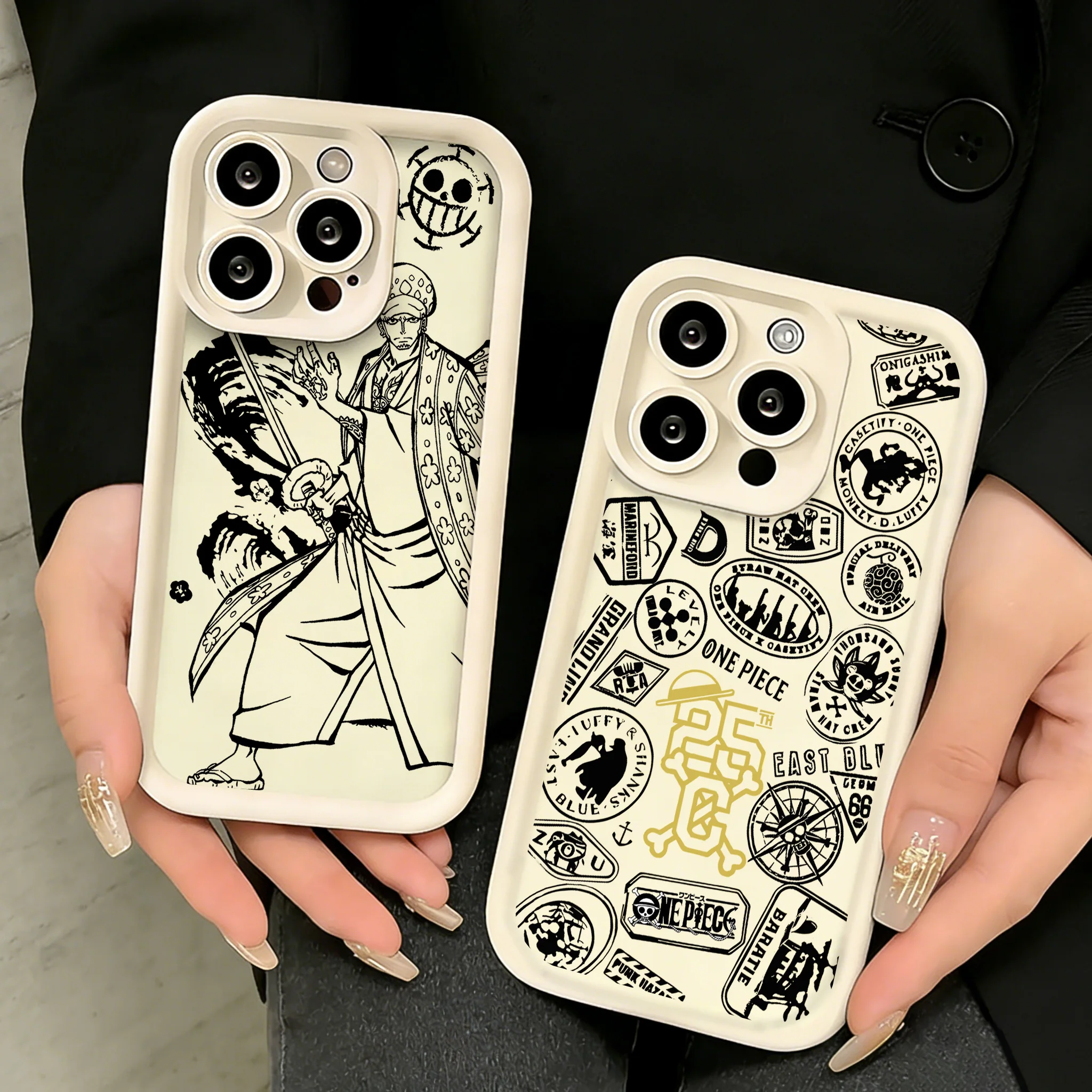 Ones Pieces Luffys Zoros Phone Case for Samsung S26 S25 S24 S23 S22 S21 S20 F06 M16 Note 20 FE Plus Ultra 4G 5G Soft Silicone